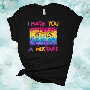 80s Mix Tape Tee: Retro Cassette Graphic, Soft Bella Canvas Shirt