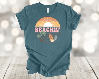 Beachin' Summer Shirt: Tropical Ocean Unisex Tee
