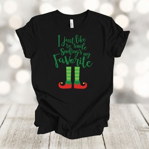 Christmas Shirt, I Like To Smile, Smiling Is My Favorite, Premium Soft Unisex Tee, Plus Size 2x, 3x, 4x Available