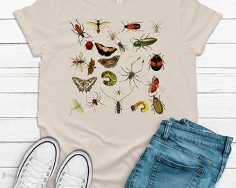 Shirt of Bugs, Bugs, Bugs, Bugs, Boy Shirt, Bug Lover, Soft Tee Shirt, Choice Of Color, Youth Shirts Or Adult Unisex, Plus Sizes Available