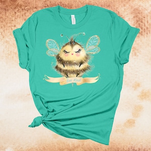 Adorable Bee, Bee Kind, Save The Bees, Honey Bee, Bumble Bee, Premium Soft Tee Shirt, 2x, 3x, 4x, Plus Sizes Available