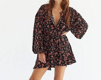 Free People Flower Fields Floral Long 