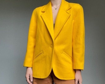 canary yellow coat