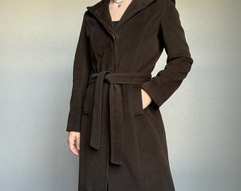 calvin klein angora wool coat