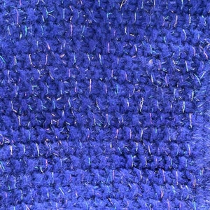 Vintage 80s Purple Rainbow Hand Knit Angora Lambswool Blend Retro Sweater Sz M image 3