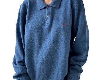 トップス 1990's Polo by Ralph Lauren polo shirt VINTAGE POLO RALPH LAUREN STRIPED POLO SHIRT 1990S SIZE LARGE MADE IN