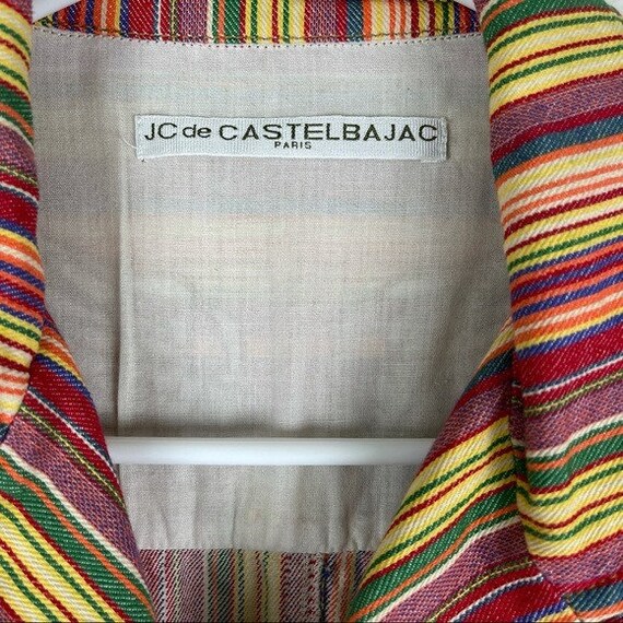 JC de Castelbajac rainbow striped denim jacket - image 7