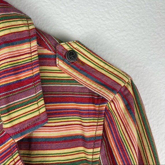 JC de Castelbajac rainbow striped denim jacket - image 10