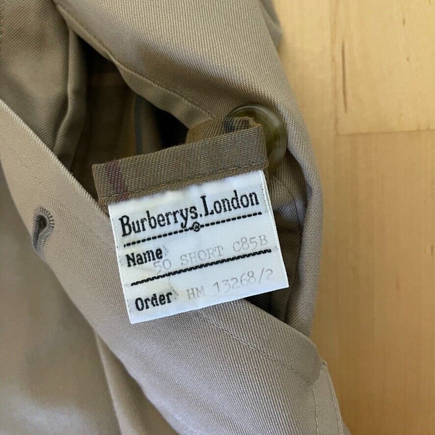 Burberry trench size 50 online