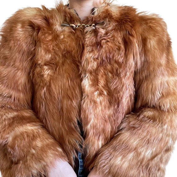 Vintage 1960s Womens Genuine Fox Fur Retro Hippie… - image 6