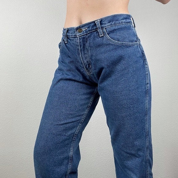 Vintage Fleece Lined High Waisted Mom 