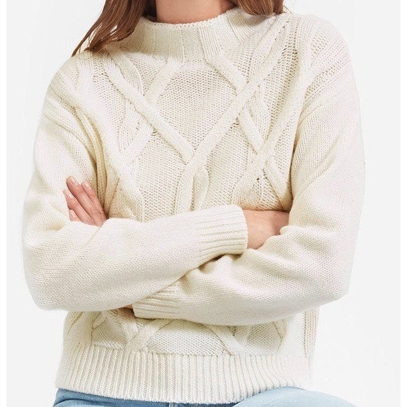 Everlane Women's White Wool Mockneck 