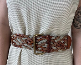 Extra Wide Burgundy Real Leather Belt by Furla Made in Italy  display picture 1
