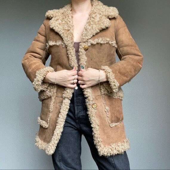 Vintage Morlands Real Lambskin Brown 
