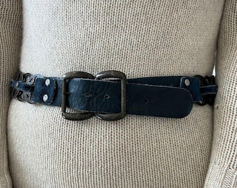 Vintage Isaiah Kincaid Womens Black 100% Leather Horsebit  display picture 1