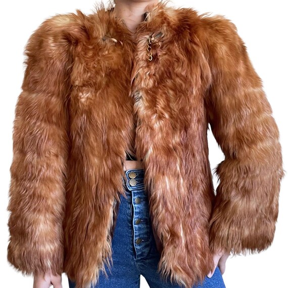 Vintage 1960s Womens Genuine Fox Fur Retro Hippie… - image 3