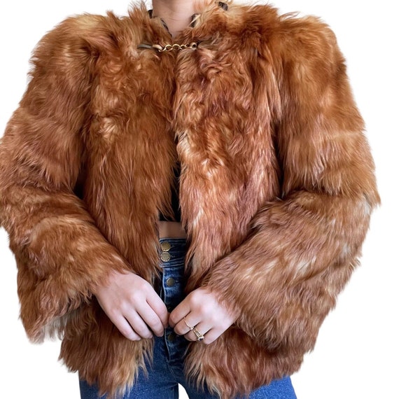 Vintage 1960s Womens Genuine Fox Fur Retro Hippie… - image 5