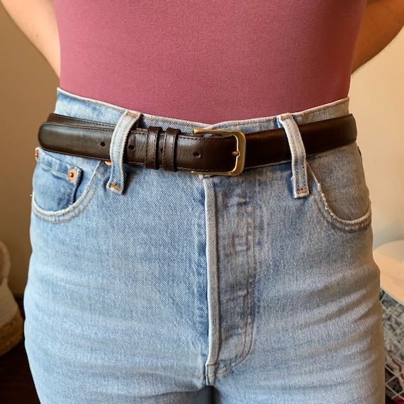Coach Vintage Brown Leather Belt
