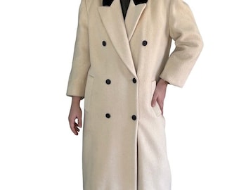 Vintage 80s Designer Christian Dior Monsieur Faux Fur Lined Trench