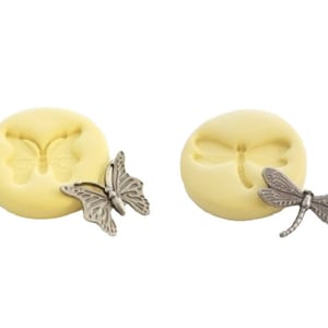 Silicon mold dragon fly, libelula, for use fondant gumpaste chocolate hard candy plaster, polymer clay, resin