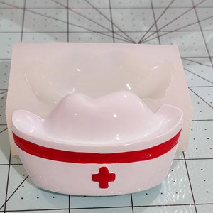 2D big Hat RN silicon Mold, keychain,  sugarcraft,  chocolate,   gumpaste, polymer clay, cold porcelain,  soap, csandle, plaster, resin,