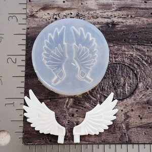 Angel Wings silicon sugarcraft Mold jewelry, cupcake, chocolate, gumpaste,polymer clay