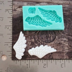 Wings silicon sugarcraft Mold jewelry, cupcake, chocolate, gumpaste,polymer clay