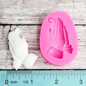 Religious pray hands silicon mold sugarcraft, gumpaste,  chocolate,  fondant,  polymer clay, cold porcelain, resin,  dry clay, soaps, candle