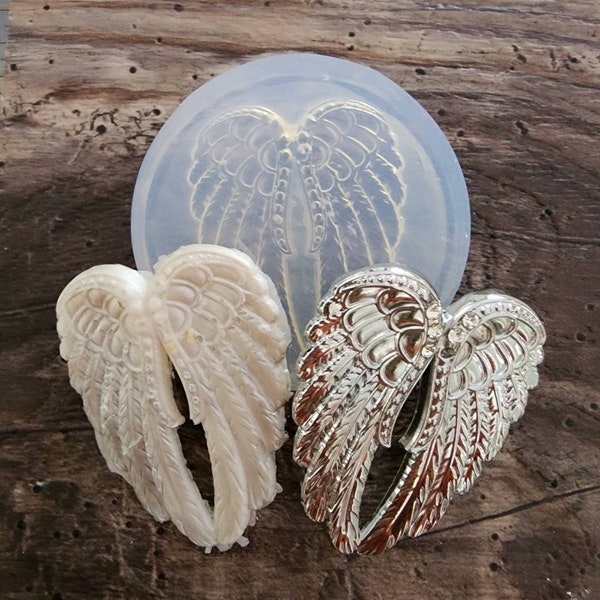 Angel Wings silicon sugarcraft Mold jewelry, cupcake, chocolate, gumpaste,polymer clay