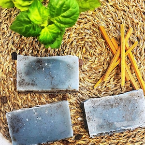 Men&#39;s Soap/ Charcoal Soap/ Patchouli Soap/ Sandalwood Soap/ Essential Oils/ Natural Soap/ Cold Process Handmade Soap/ ADAM&#39;S SECRET