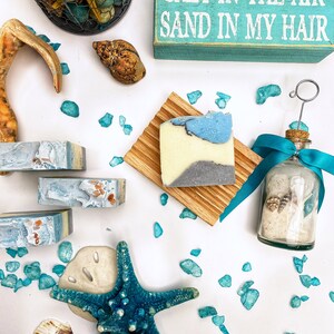 Summer Soap / Ocean and Beach  Soap/ Natural Oils/ Cold process Handmade Soap/ OCEAN WAVES SOAP