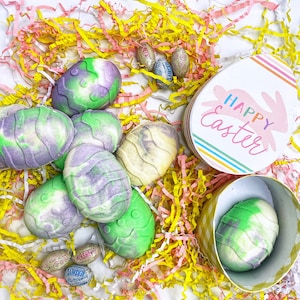 Easter egg Soap /Lavender Sage Soap/ Natural Oils/ Cold process Handmade Soap/ EASTER  SOAP
