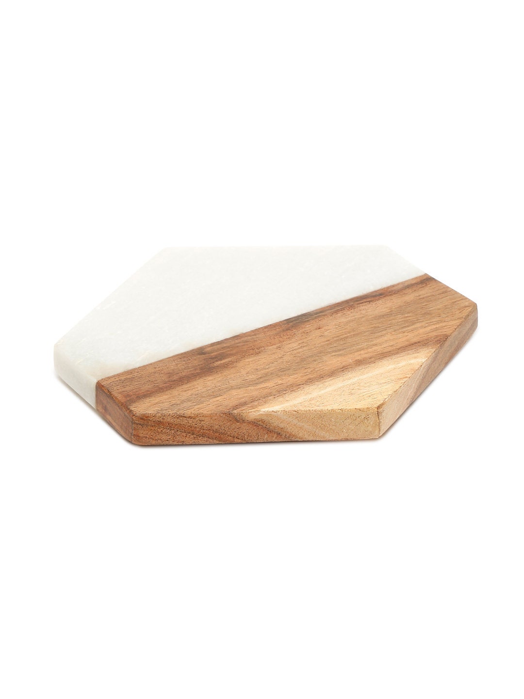 Set of 2 Marble and Wood Trivet Kitchen Décor Marble Trivet Gift for