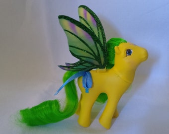 Mein kleines Pony Vintage G1 Flutter Ponies „Wind Drifter“, sammelbares Retro-Babyspielzeug