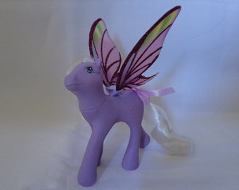 Mein kleines Pony Vintage G1 Flutter Ponies „Vergissmeinnicht“ sammelbares Retro-Babyspielzeug