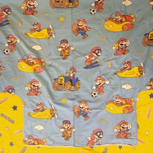 Super Mario Bros Bettbezug 130*180 Vintage GameBoy Nintendo Videospiel