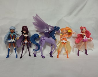 Lolirock Iris Oriana Talia Amaru Praxina Magical Girl French Anime Figures collection jouet rétro