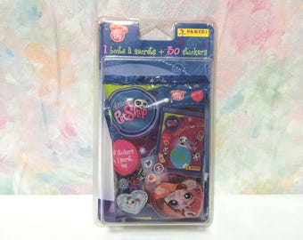 Littlest PetShop Hasbro Panini sticker box set collection retro toy Littlest Pet shop