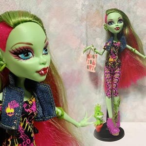 Monster High Mattel - Básica v1 Venus McFlytrap - Muñeca coleccionable retro vintage