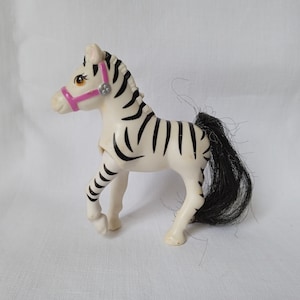 Littlest Pet Shop Kenner Vintage &quot;Baby Zebra&quot; ZOO NURSERY PETS Figure Vintage 1993 Collectible Retro Toy Littlest Petshop