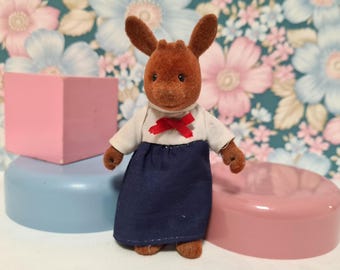 Little Rascals Mapletown Miss Deer Mademoiselle Daim Maple Town Forest familjer samling retro leksak babykalikådjur Sylvanian-liknande