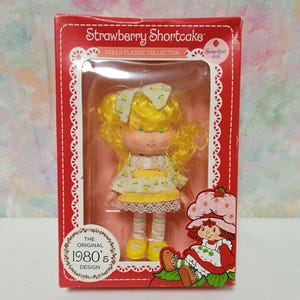 Strawberry Shortcake Mint Tulip Berrykin Repro van een vintage Kenner-pop, verzamelobject en retro-speelgoed