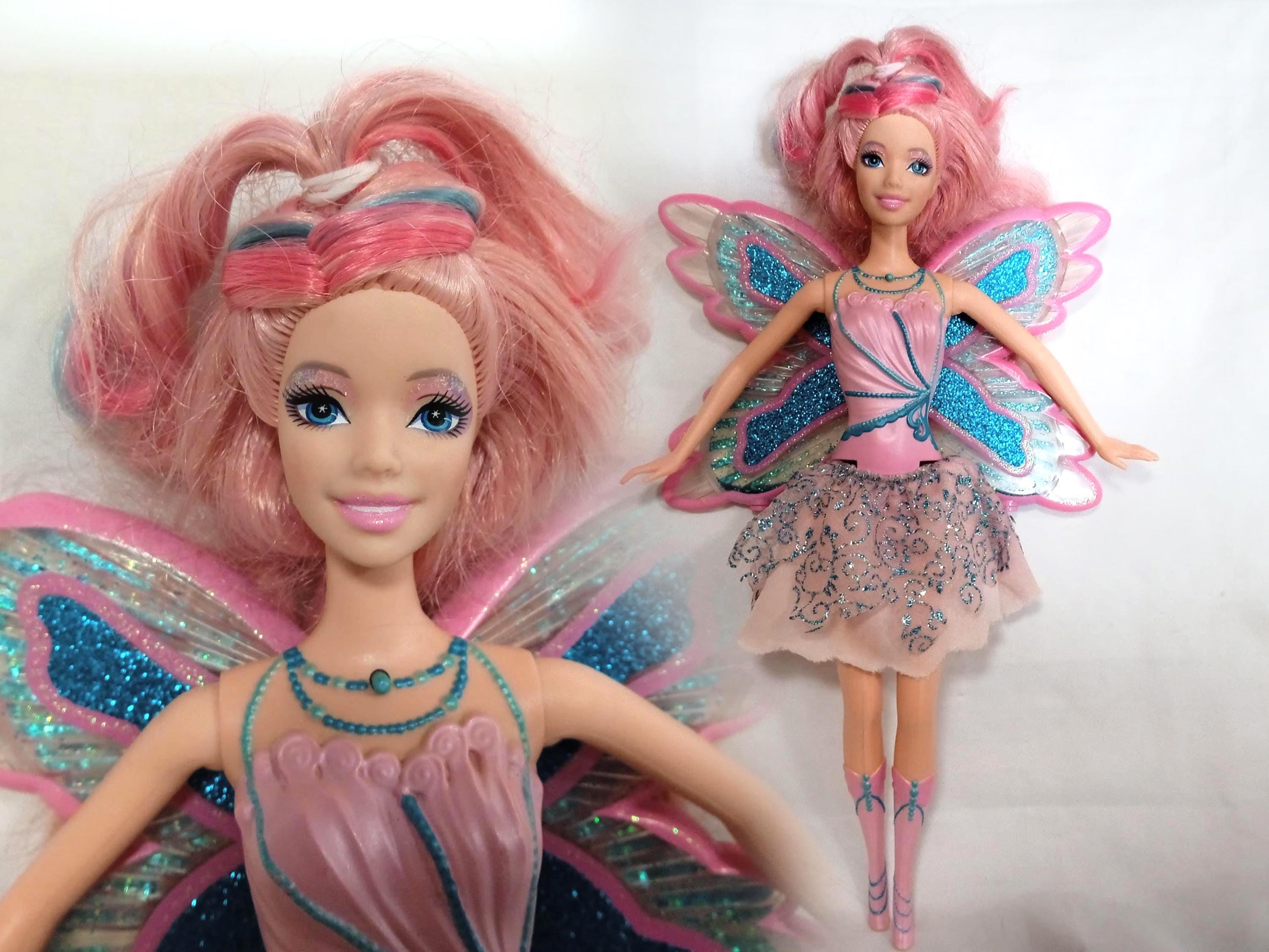 Vintage Mattel Barbie Doll #J0737 Barbie Fairytopia Glitter Swirl