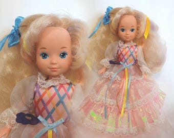Lady Lovelylocks - Dame Boucleline and the minicouettes vintage doll doll 1986 retro toy collection
