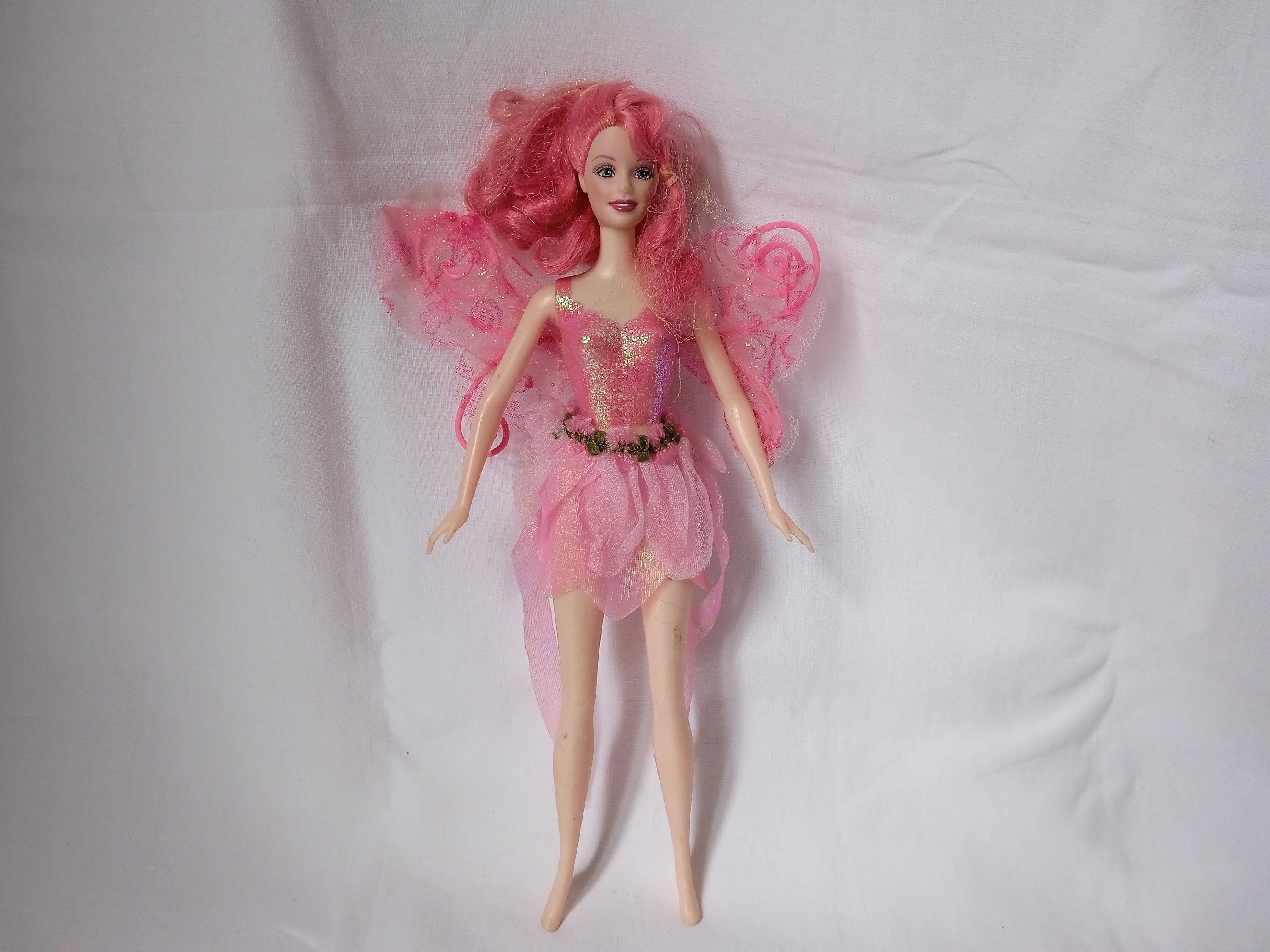 Maillot de bain 2 pièces rose paillettes pour poupée barbie  Violette-créations