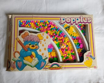 Popples Mattel Perles en plastique Delavennat made in France vintage collection jouet rétro