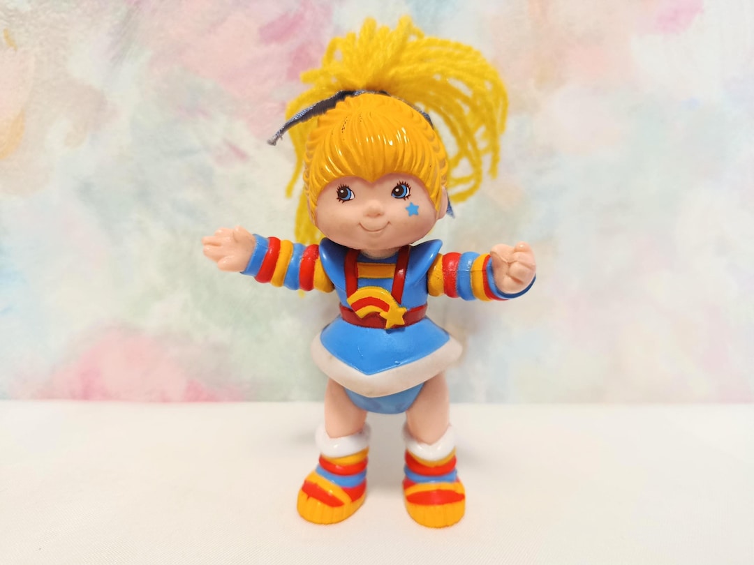 Rainbow Brite Mattel Vintage Action Poseable Figure Doll 9cm Blondie 