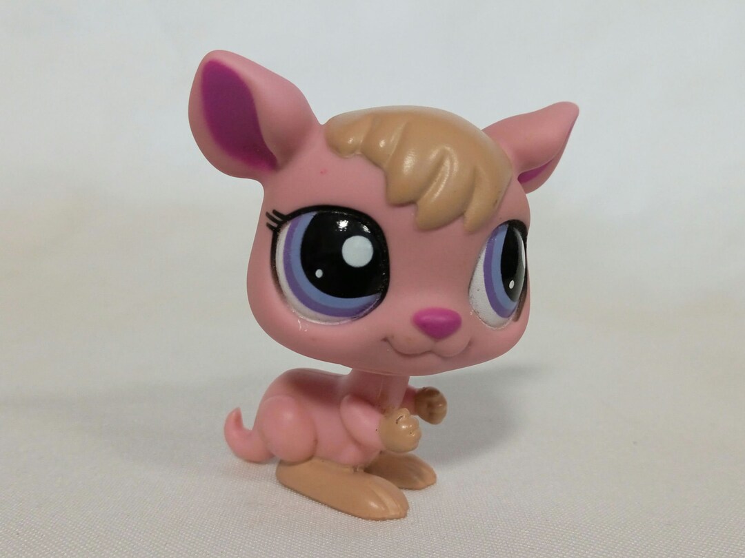 Figurine LITTLEST PETSHOP #1111 - Kangourou Orange - Occasion - Collection Jouet Animal