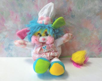 Mattel Popples Original Vintage Plüschtier - Exklusive Euro-Edition - Koch 15 cm Retro-Spielzeugkollektion SELTEN