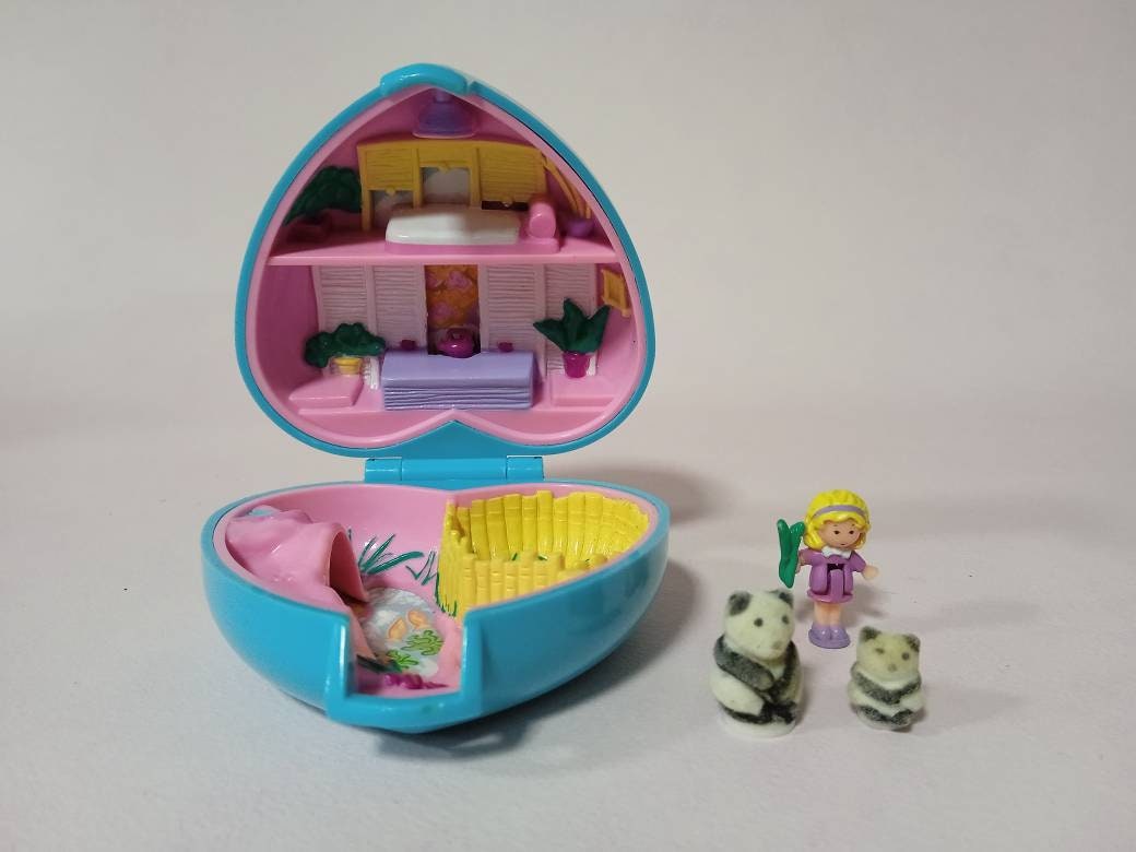gek Fjord verf Polly Pocket vintage speelgoed Pretty Pandas 1993 - Etsy Nederland